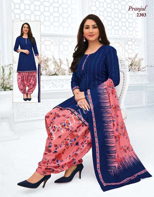 Priyanshi 23 Casual Wear Cotton Printed Designer Dress Material Collection